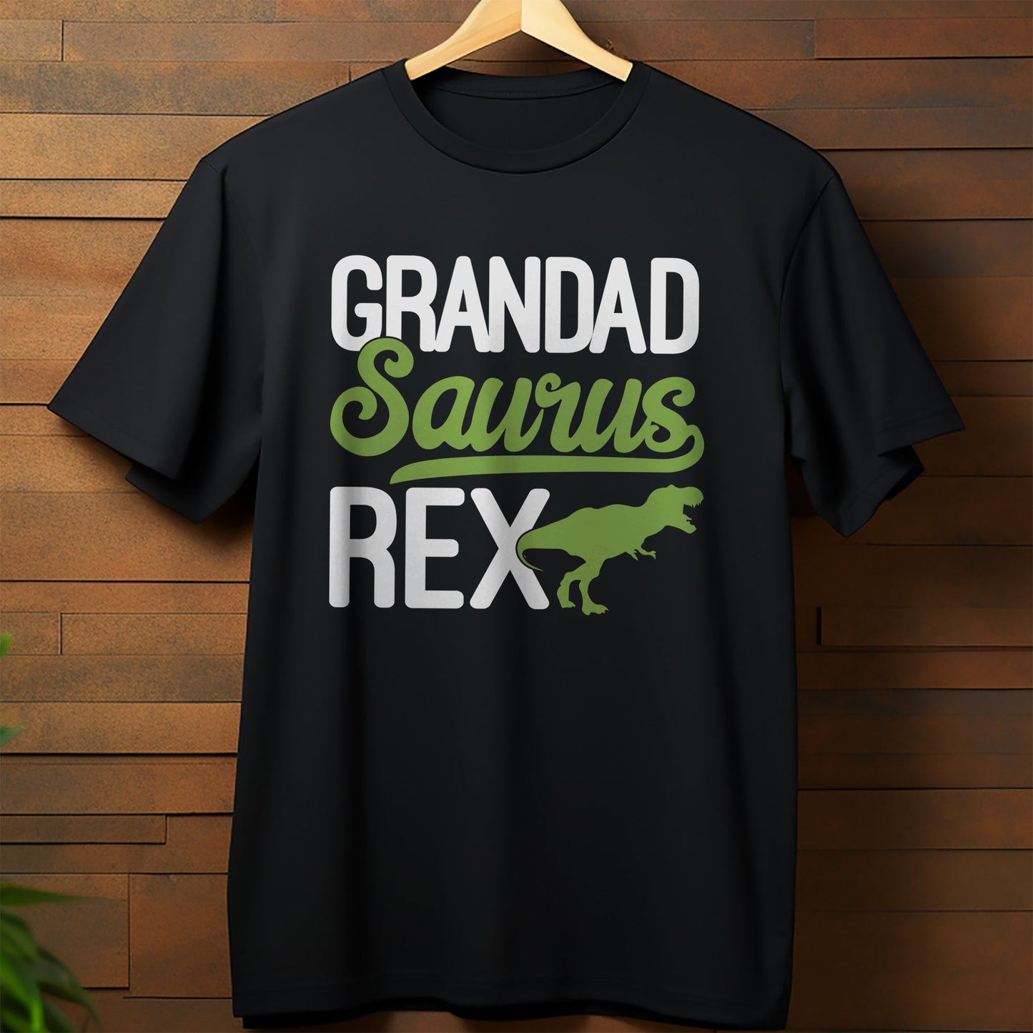Text Grandadsaurus T-Rex T-Shirt
