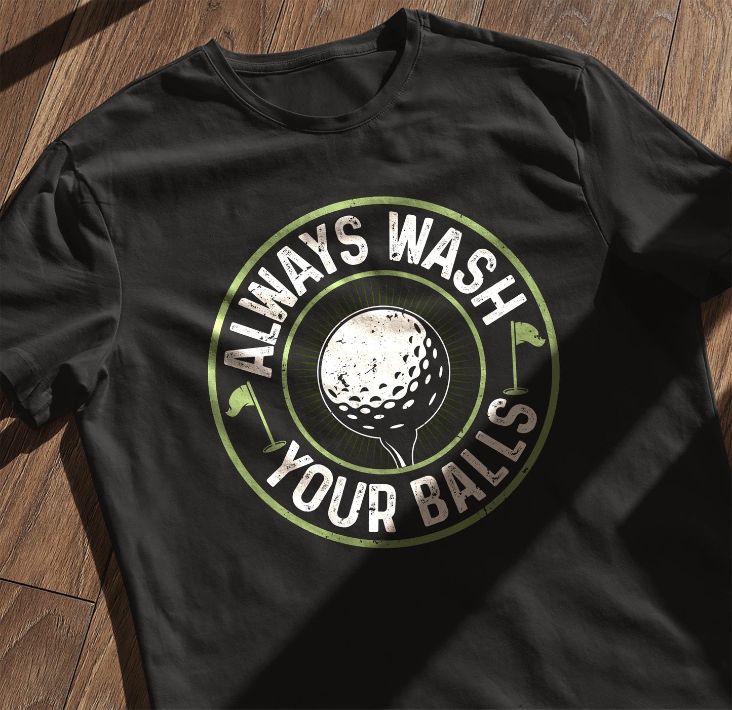 Wash Your Balls Circle t-shirt -
