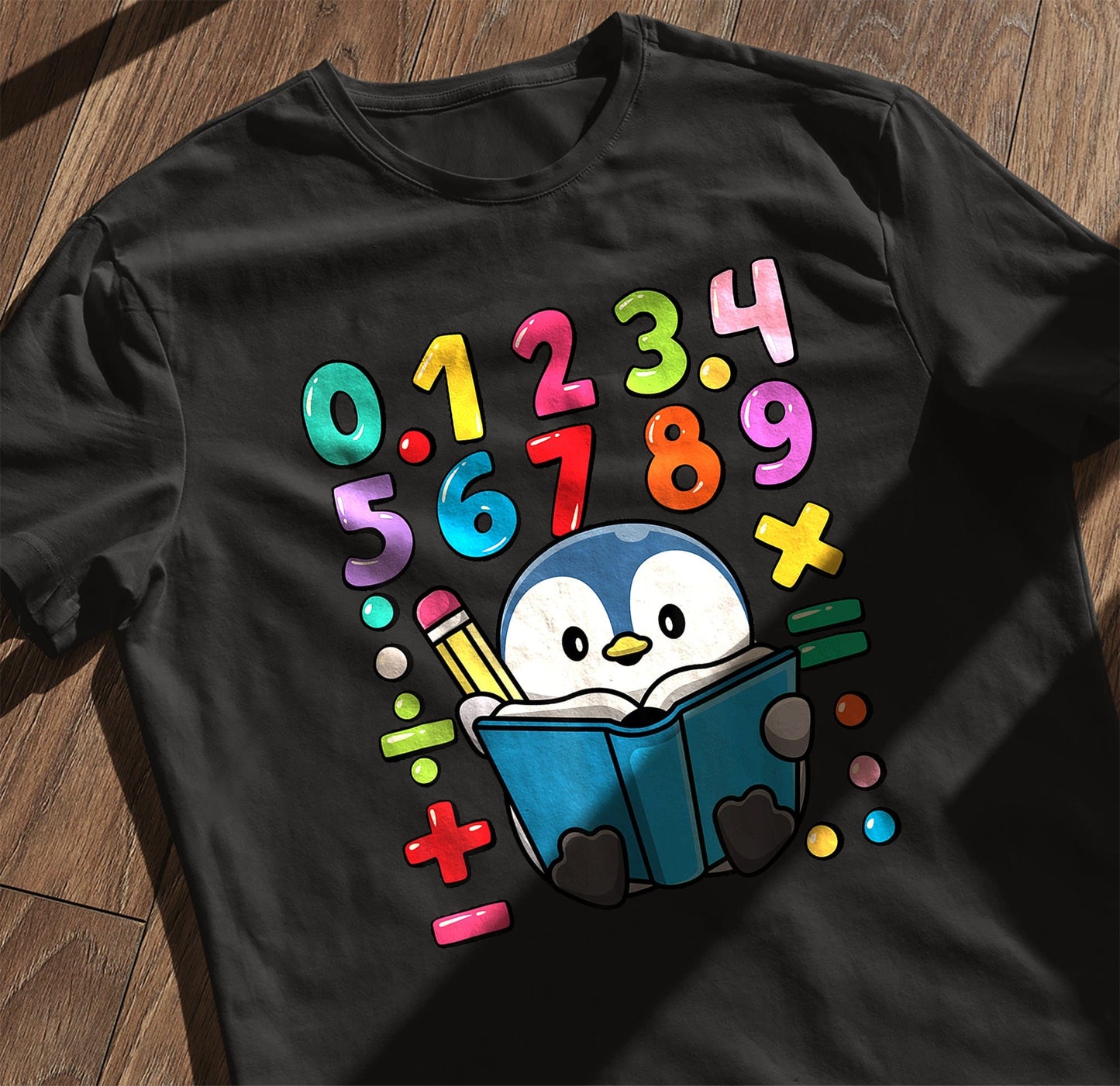 Penguin Numbers Day Kids Tee