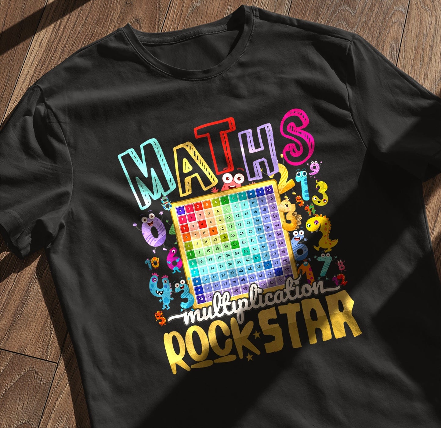Math Rockstar Number Day Kids Tee