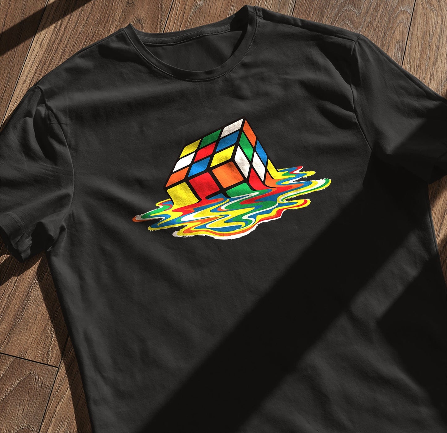 Melted Cube T-Shirt - Funny Rubik's