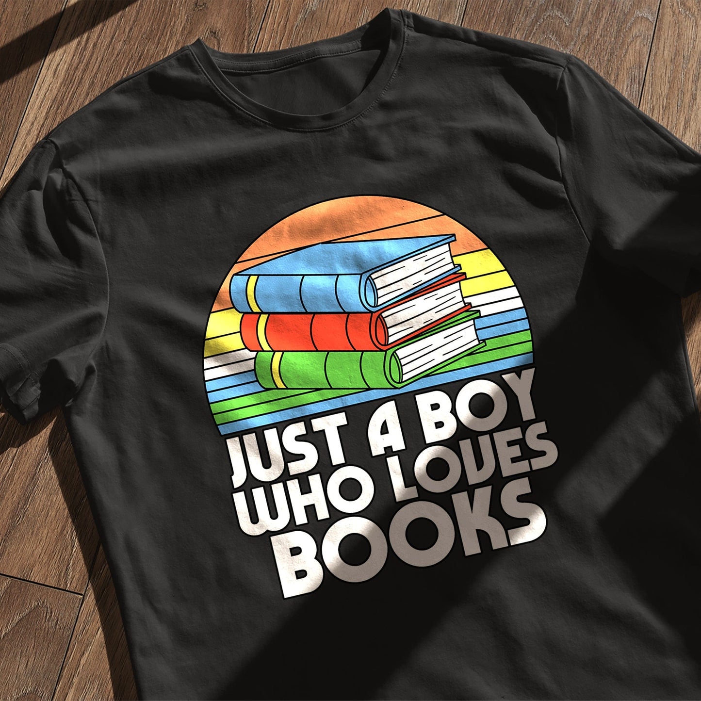 Just a Boy Who Loves Books  Kids Tee