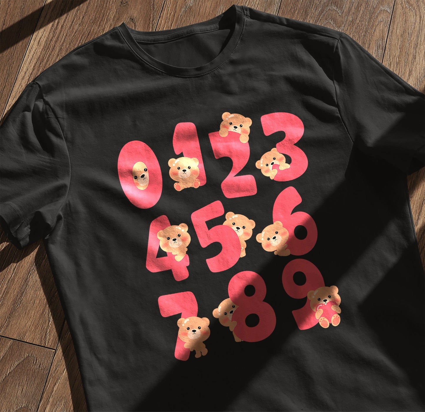 Bears Numbers Day Math Kids Tee