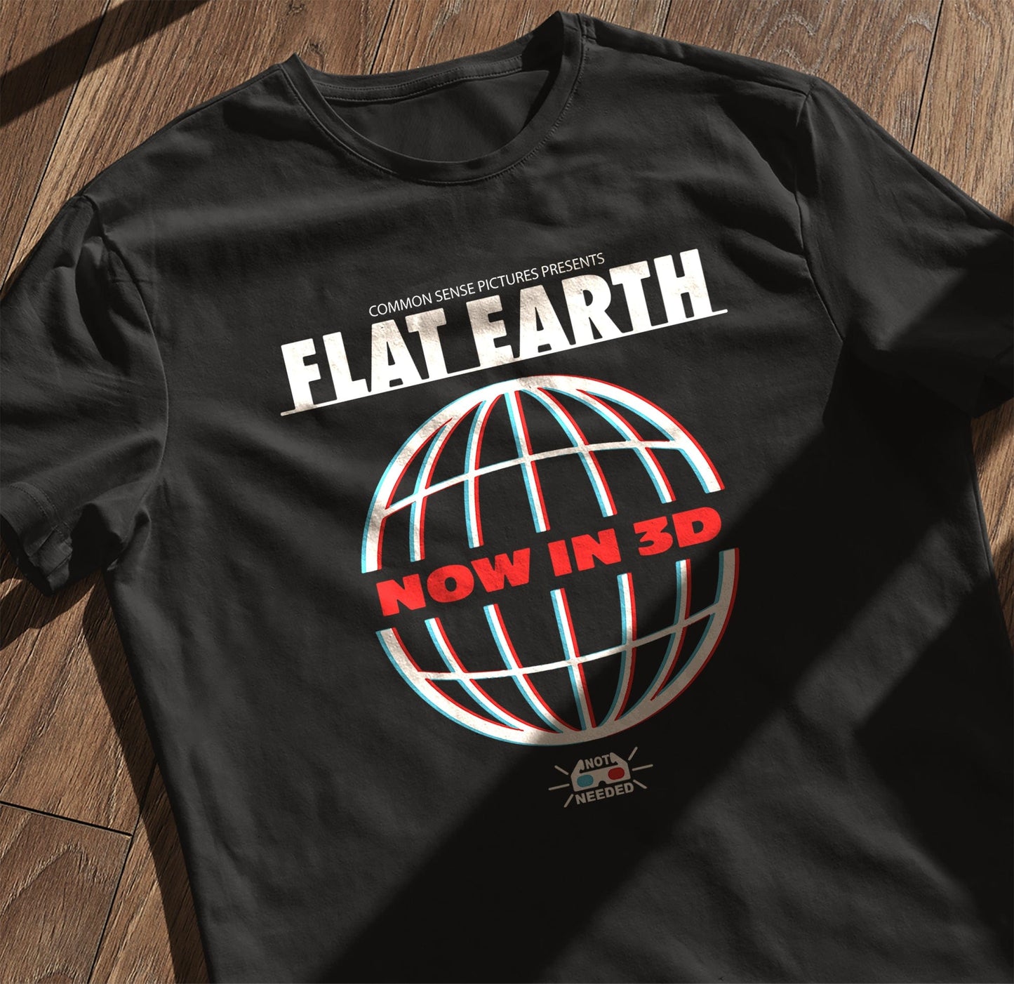 Flat Earth 3D T-Shirt - Because Why