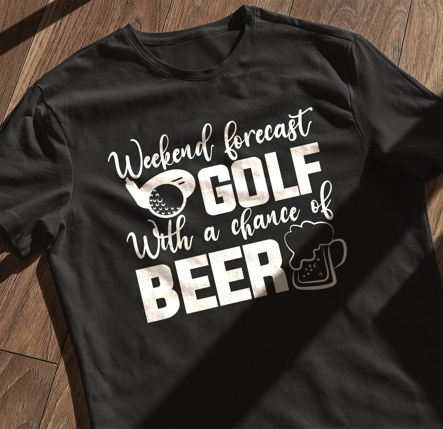 Golf-65 T-Shirt Golf With A Glass Of Beer