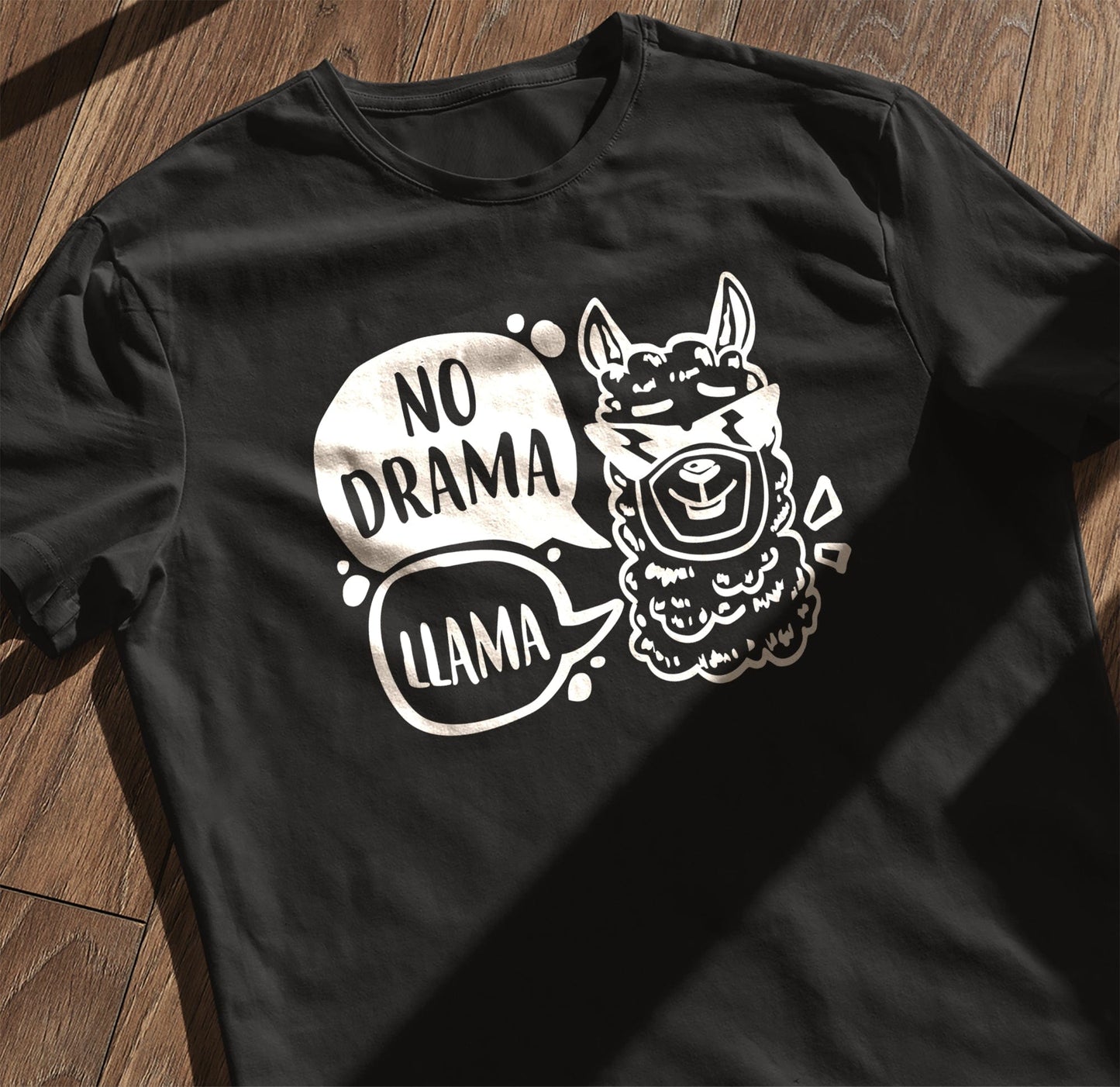 Drama Llama 4 T-shirt - No Drama, Just