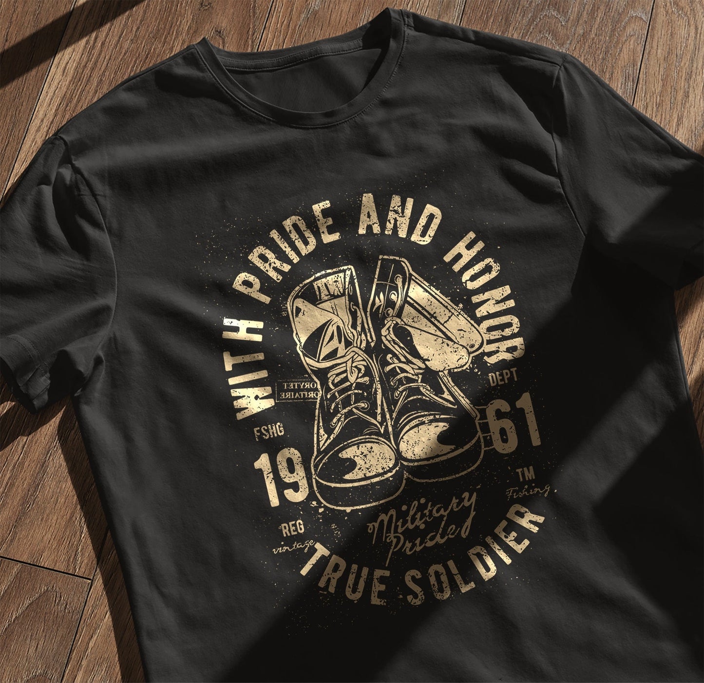 Military Shoe t-shirt