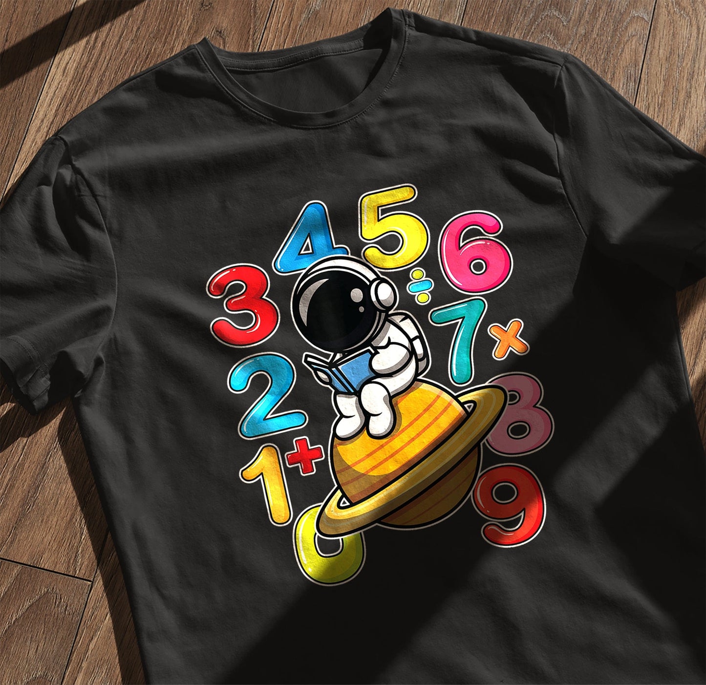 Space Ship Numbers Math Day  Kids Tee
