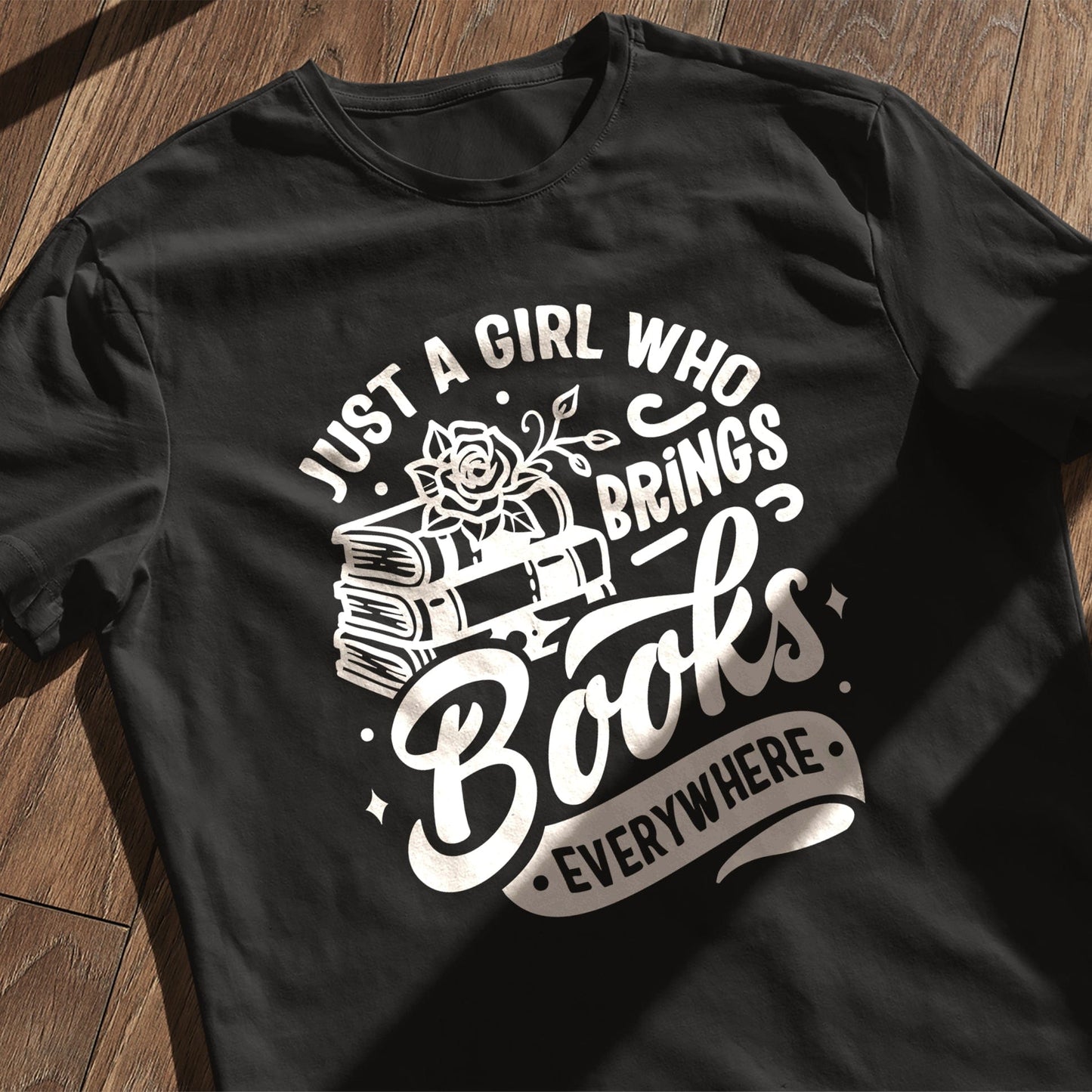 Just a Girl Who Brings Books T-shirt