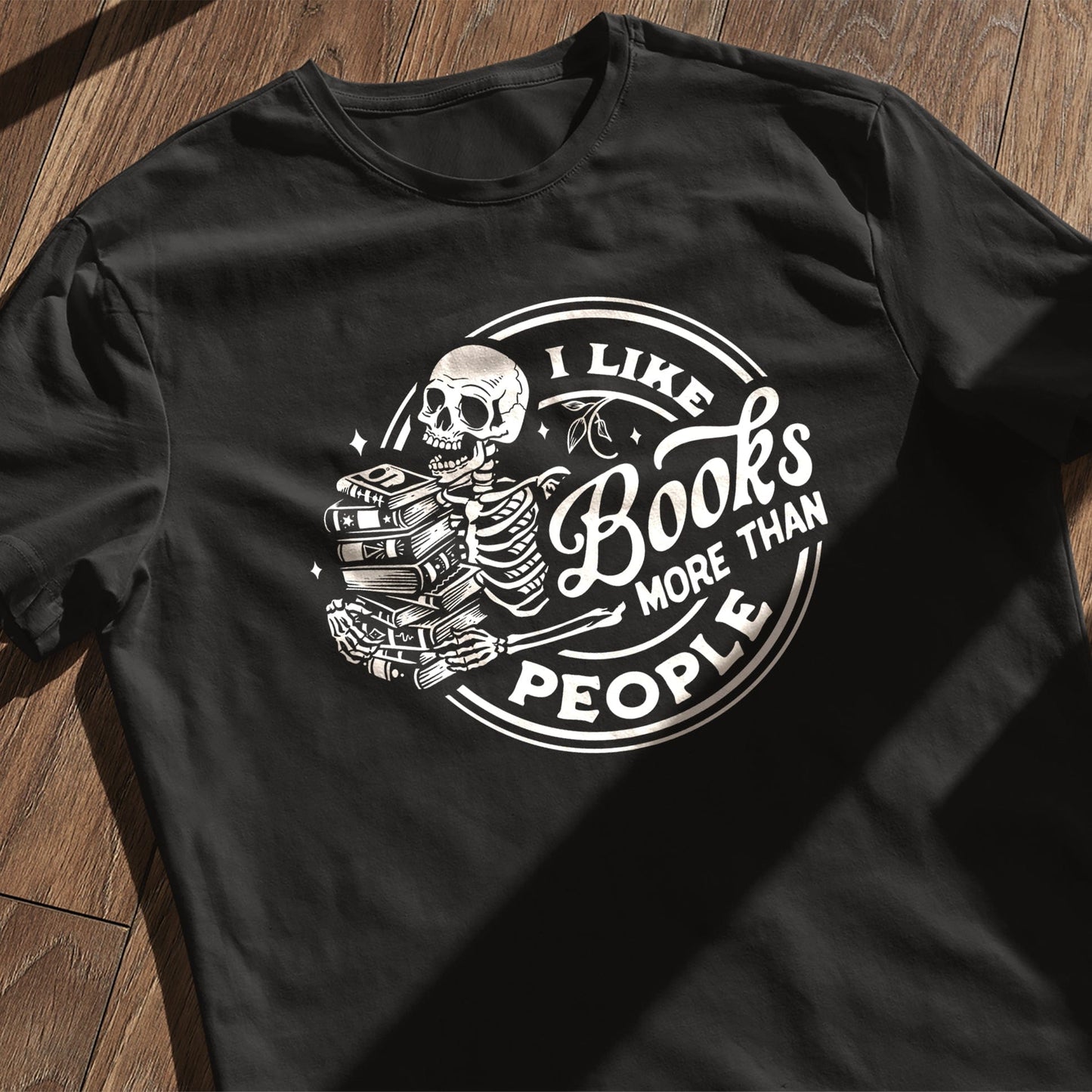 I Like Books More Than People T-Shirt