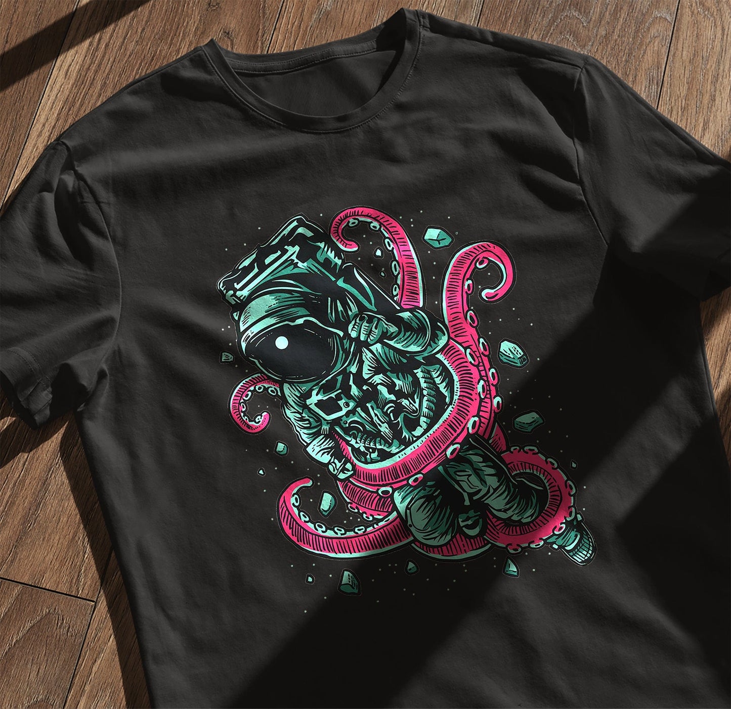 Astronaut Octopus Space T-shirt
