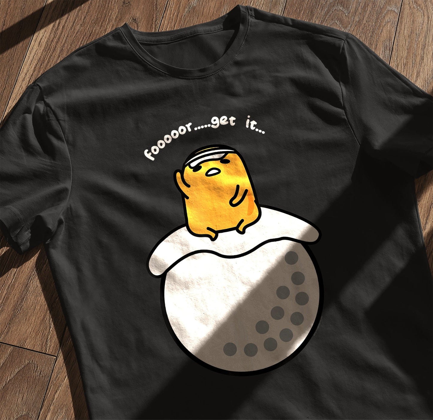 Gudetama Golf T-Shirt Fore! t-shirt