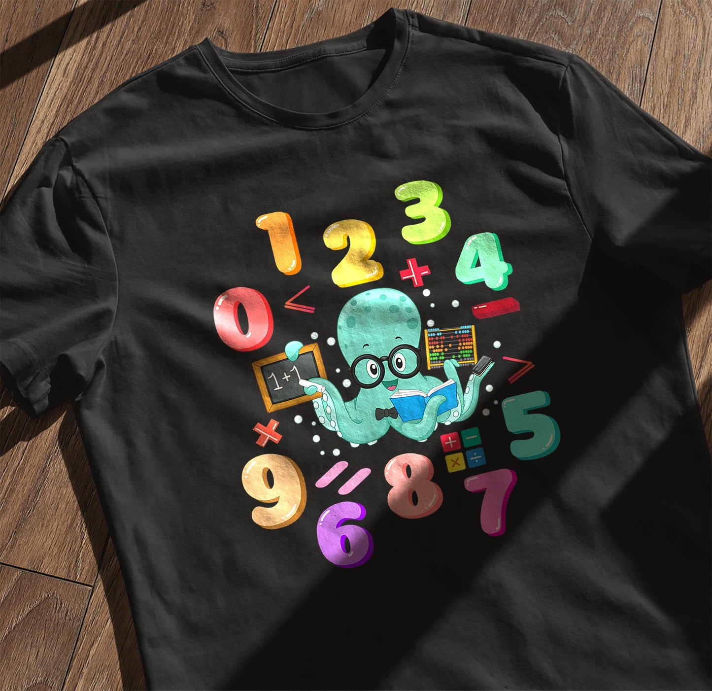 Octopus Numbers Math Day  Kids Tee