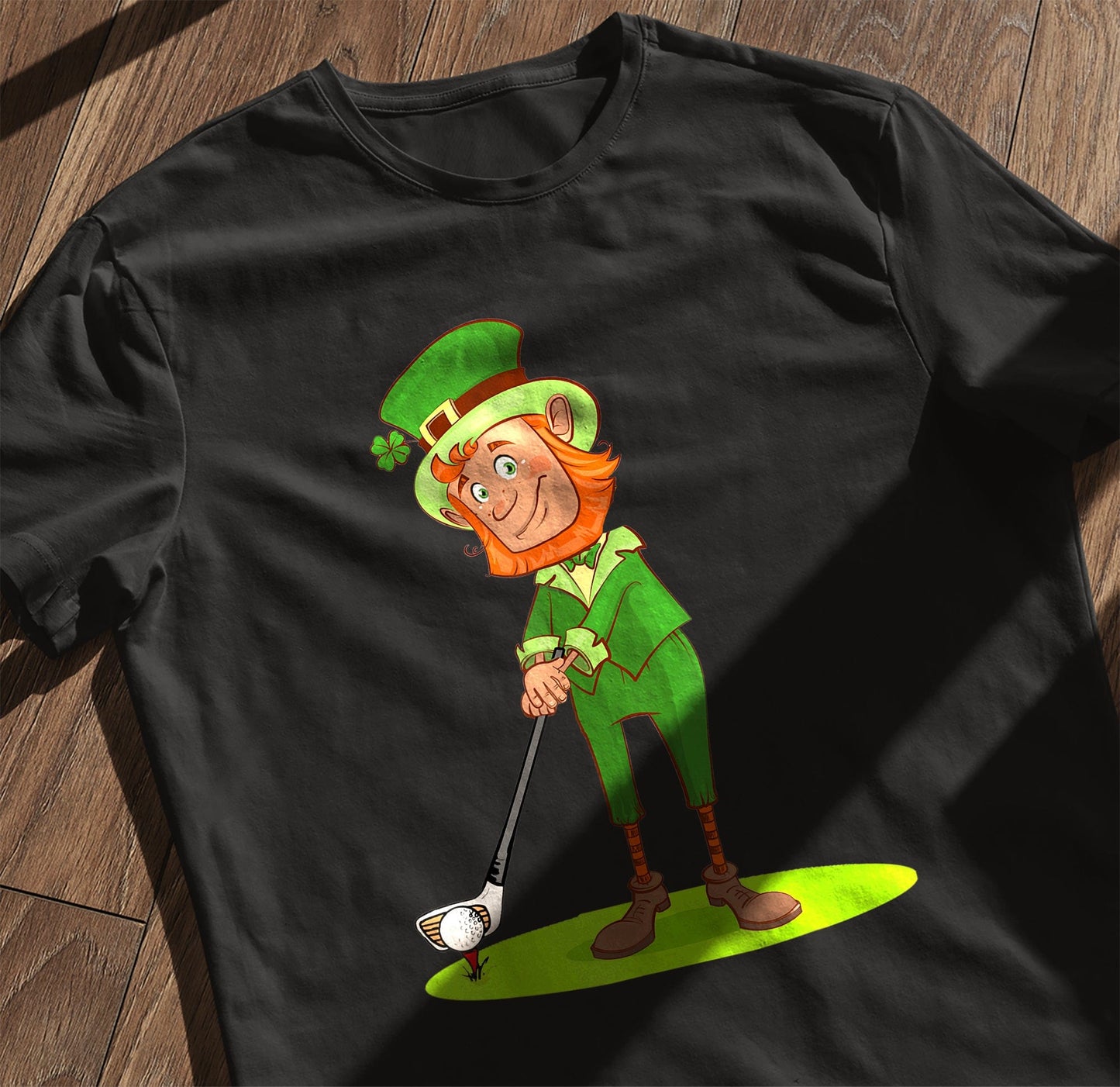 Lucky Leprechaun Golfing T-Shirt