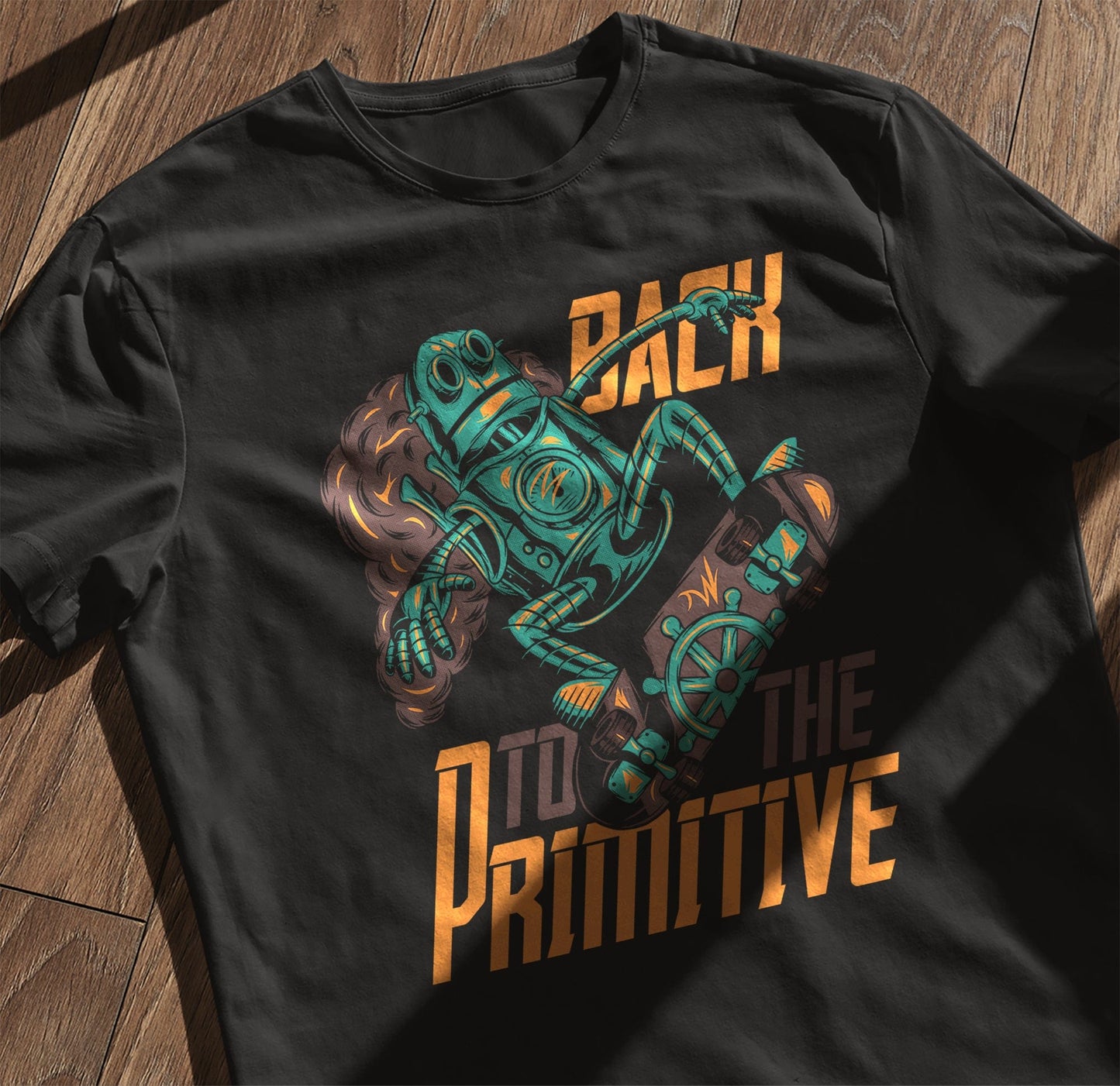 Robot_4 Skateboarder T-Shirt