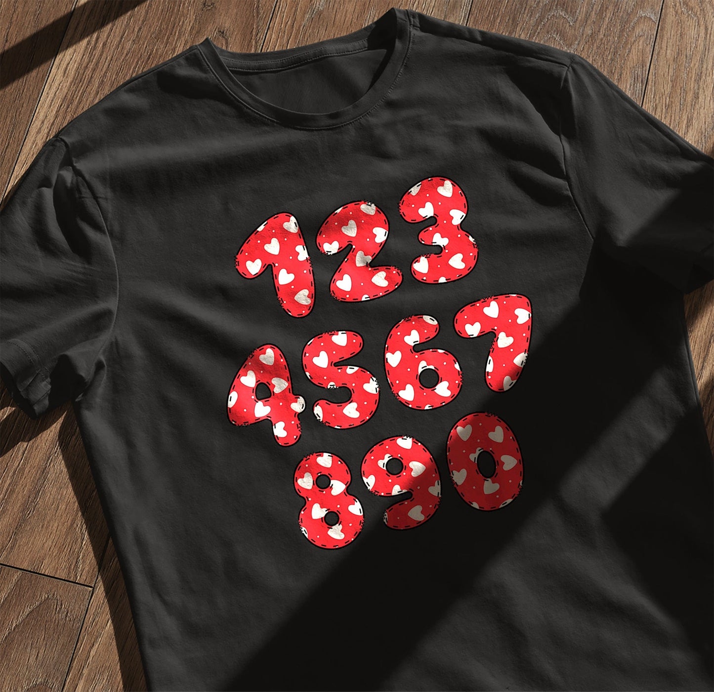 Heart Number Math Day Kids Tee