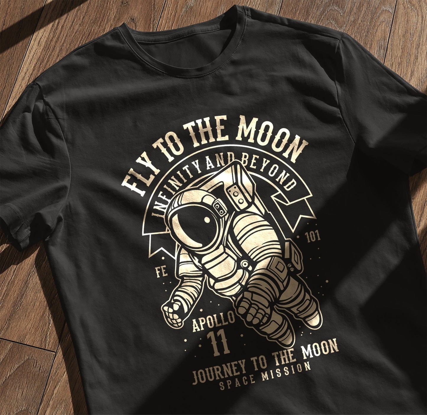 Fly To The Moon Funny T-Shirt