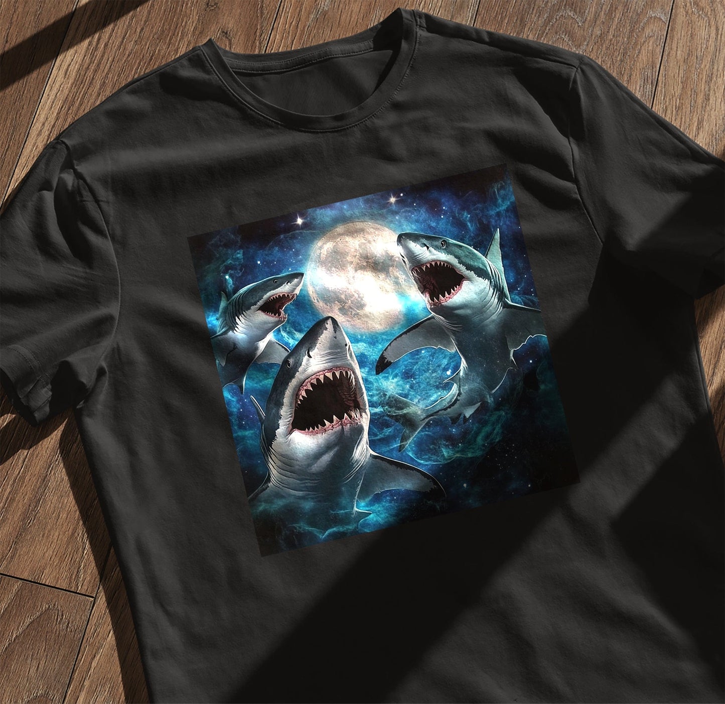 Cosmic Shark Moon T-Shirt