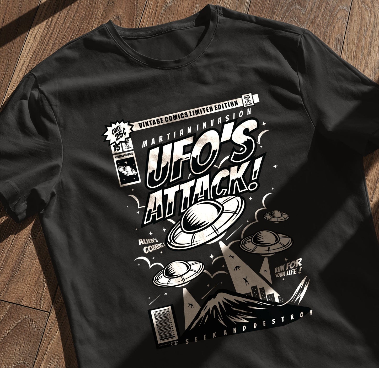 UFO Alien Attack T-Shirt
