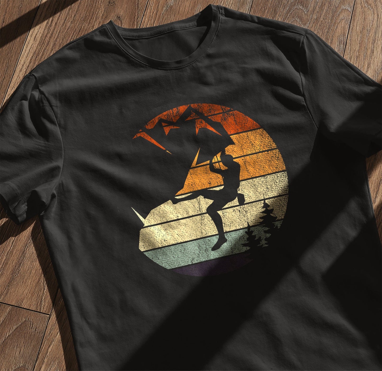 Retro Bouldering T-Shirt - Saddle Up