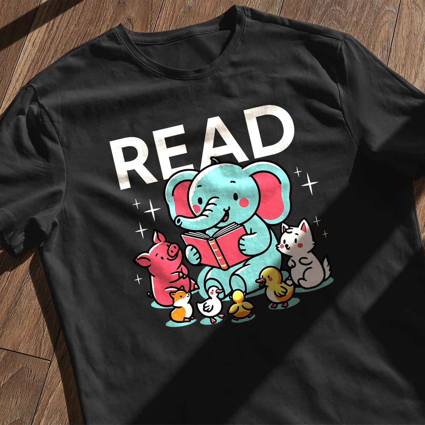 Farm Animals Reading Kids Tee