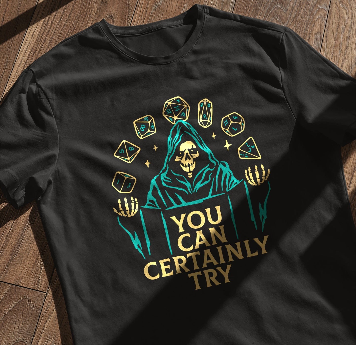 Certainly Try 2 Skeleton T-Shirt -