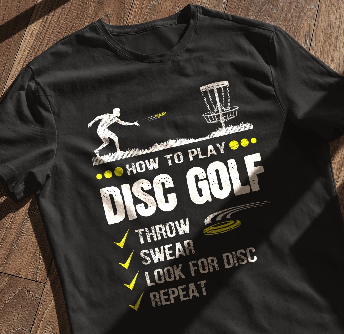 How to Play Disc Golf Frisbee Fun t-shirt