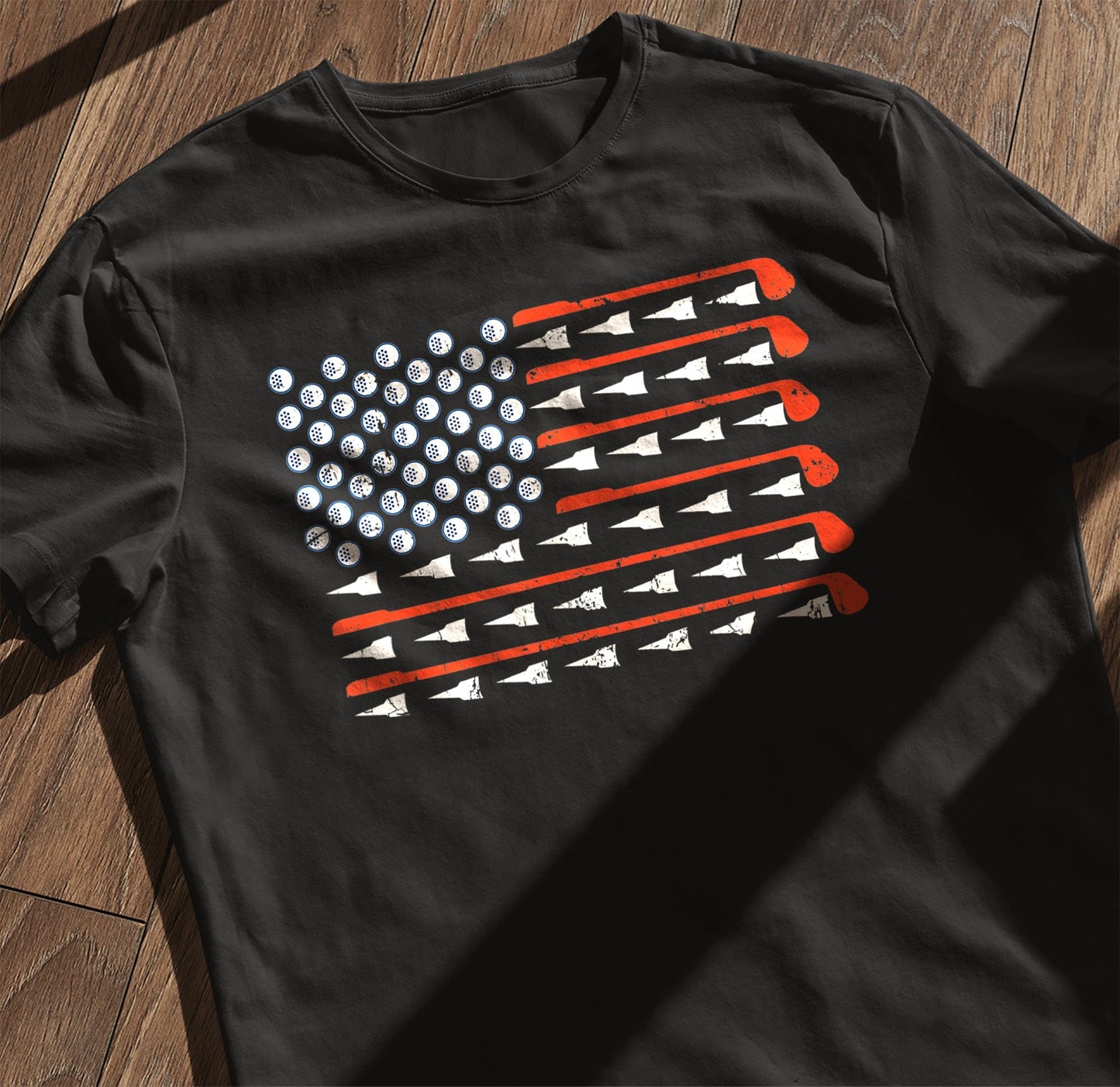 American Flag Golf T-Shirt