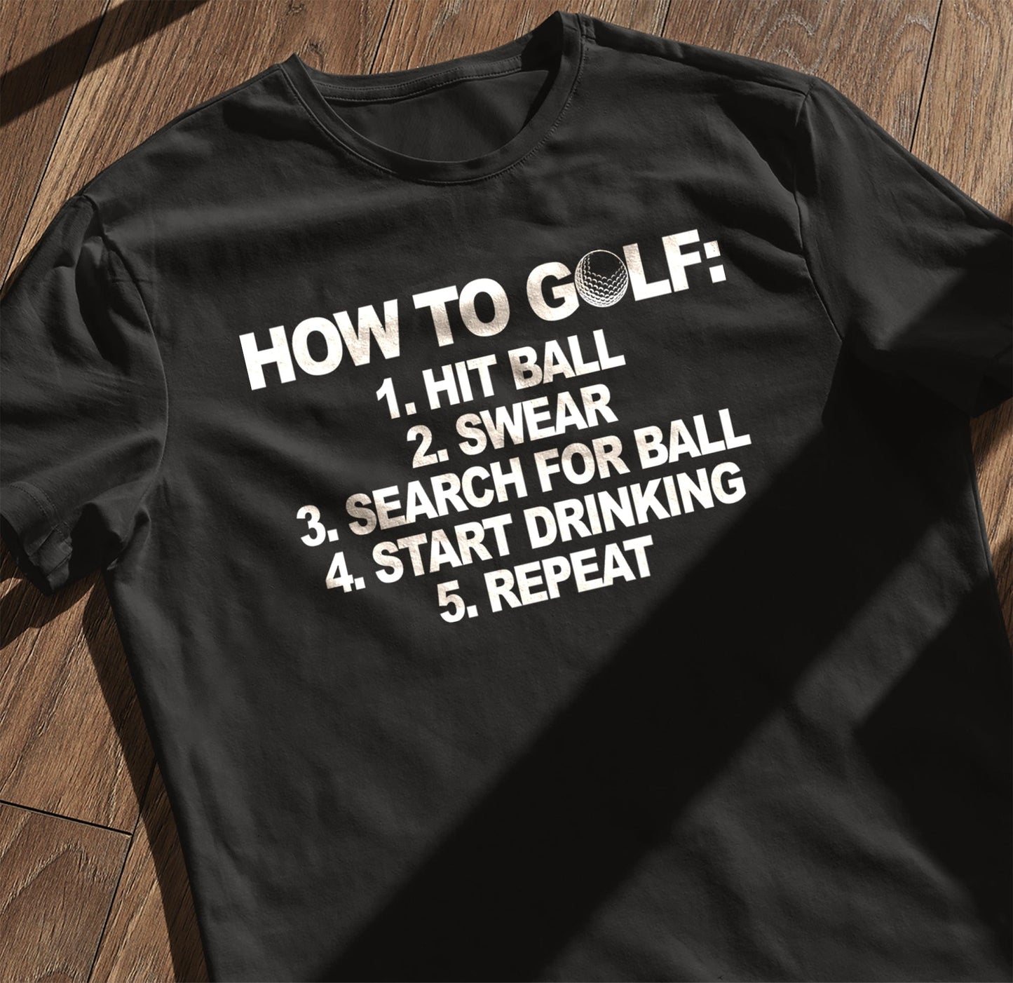 Golf Bullet Points TShirt Tee Up
