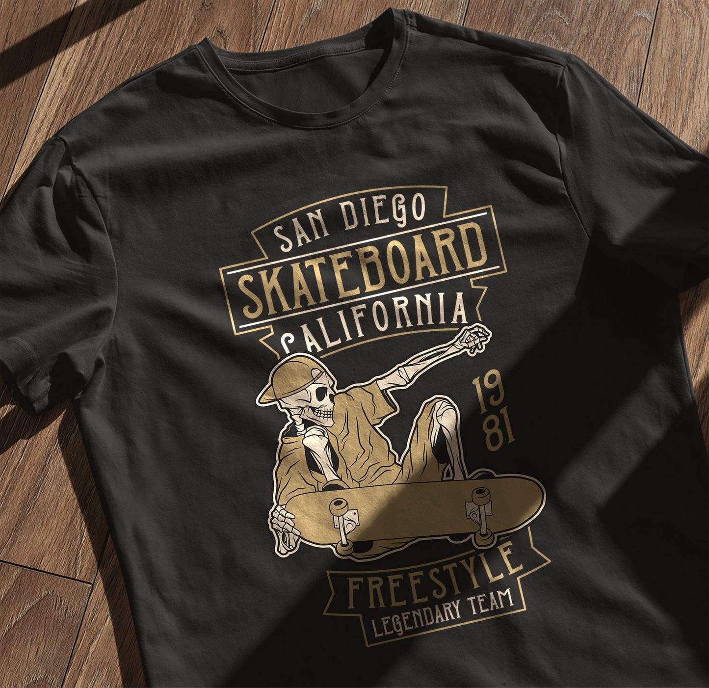 Skelly on a Skateboard T-Shirt -