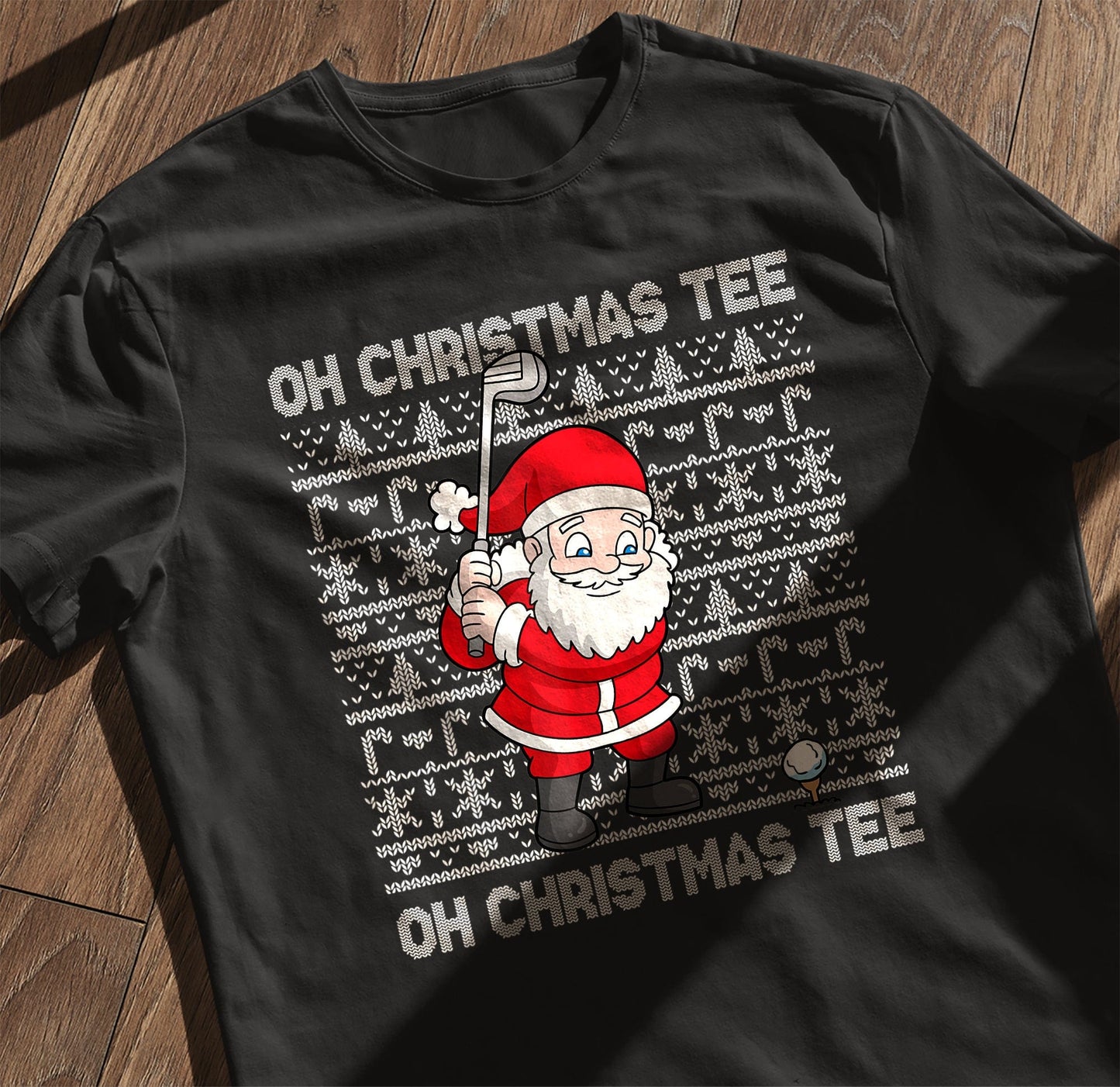 Golf Oh Christmas T-shirt Santa's