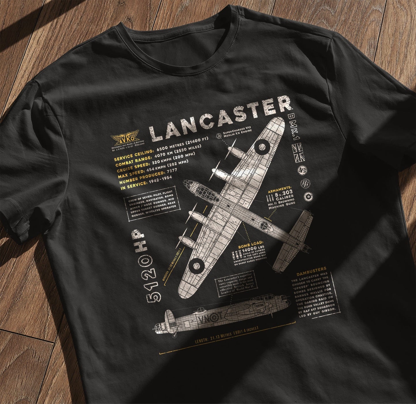 Lancaster Bomber T-Shirt