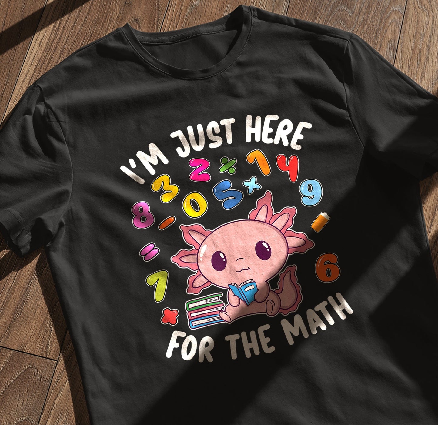 Axolotl Number Day Math Kids Tee