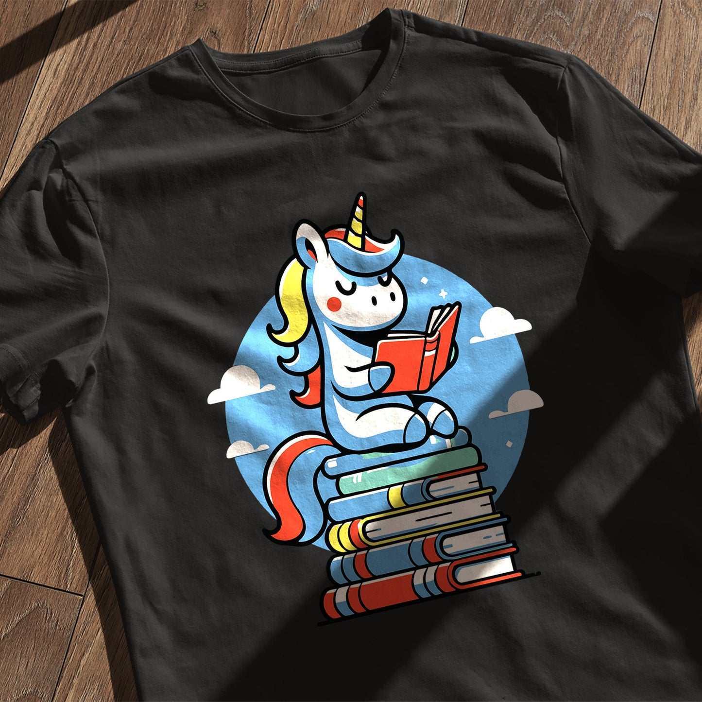 Unicorn Reading  Kids Tee