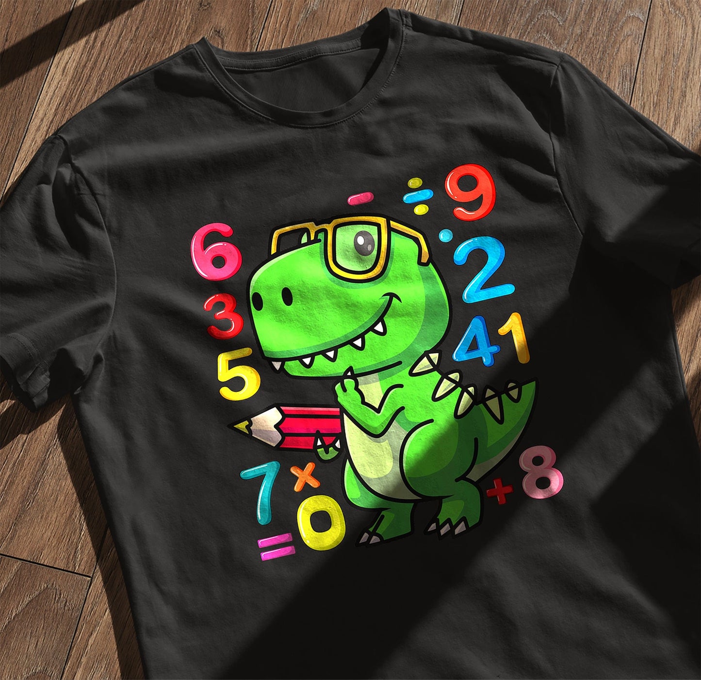 Numbers Rex Math Day  Kids Tee