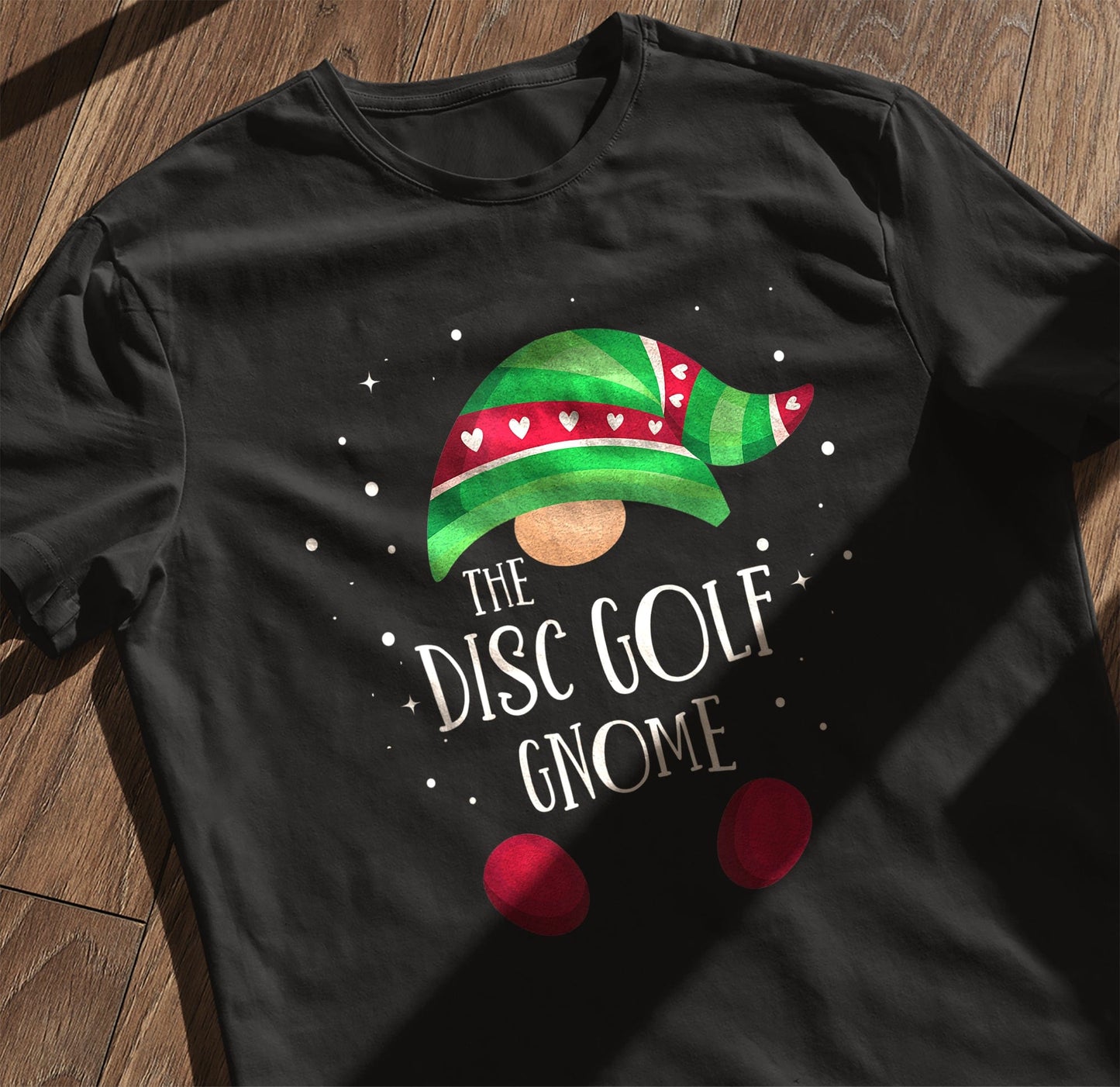 Disc Golf Gnome Family Christmas t-shirt