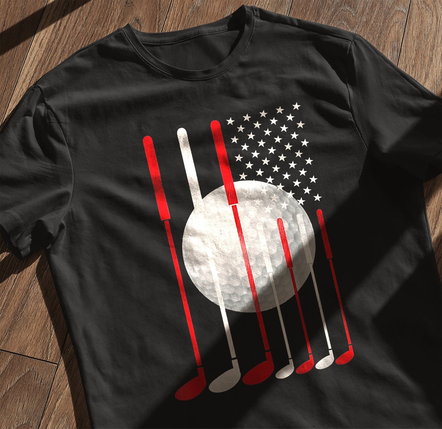 Swinging Freedom American Flag t-shirt