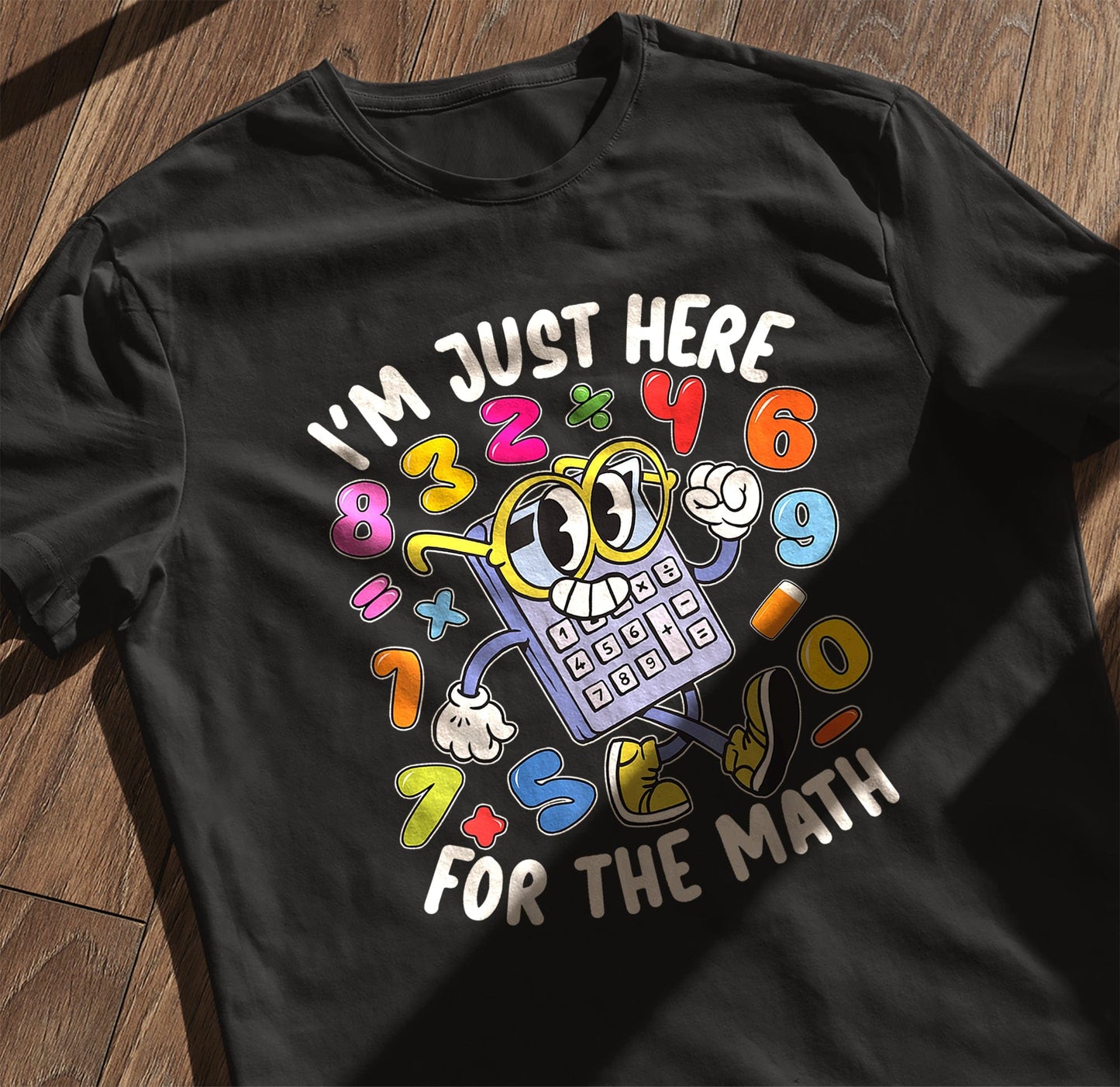 Retro Math Day Numbers  Kids Tee