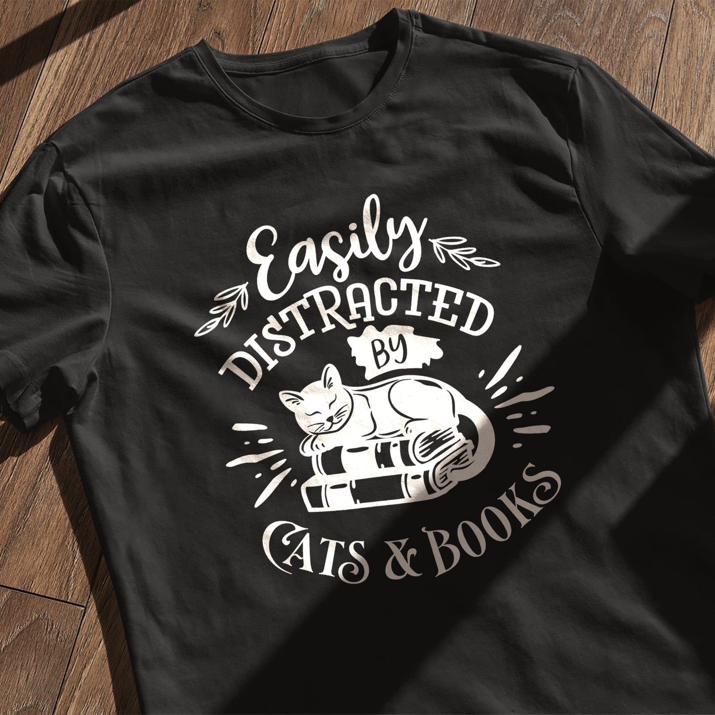 Easily Distracted Cats t-shirt