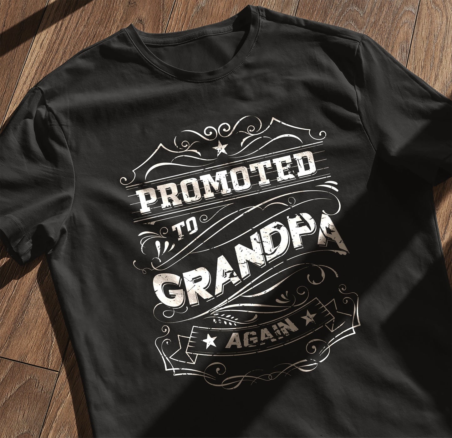 Promoted To Grandpa Again T-Shirt