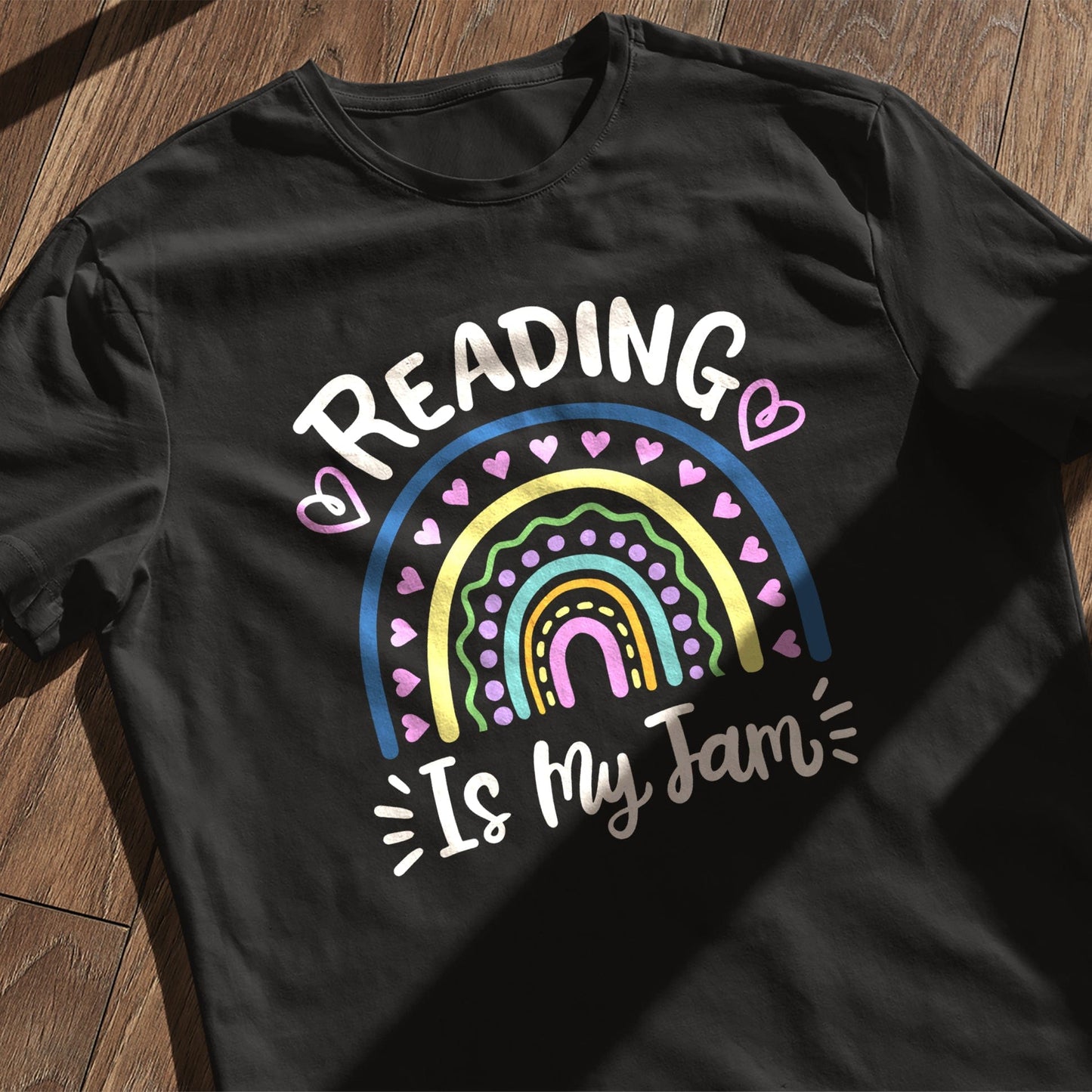 Reading Jam Rainbow  Kids Tee