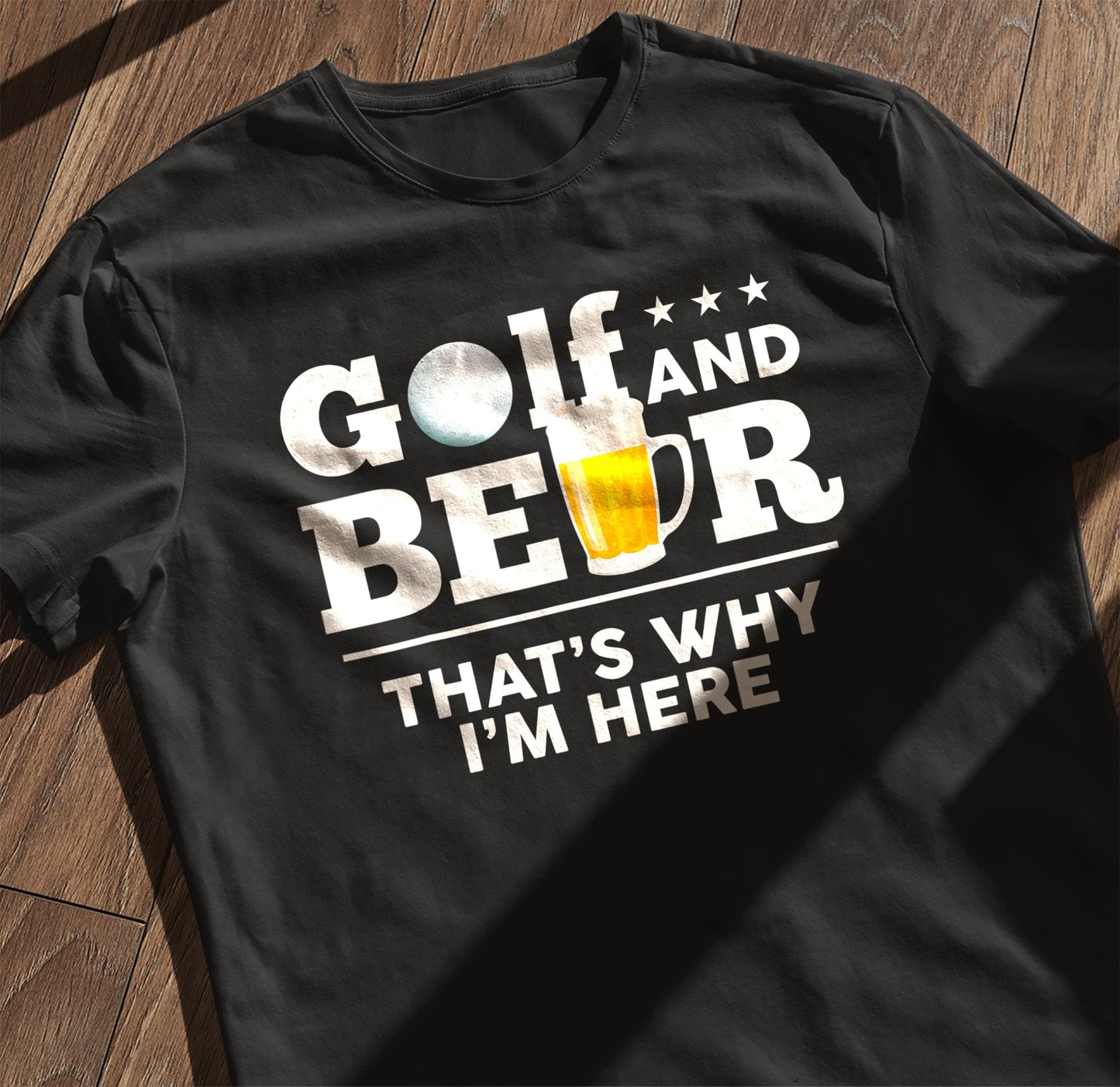 Golf & Beer The Ultimate Dad Joke t-shirt