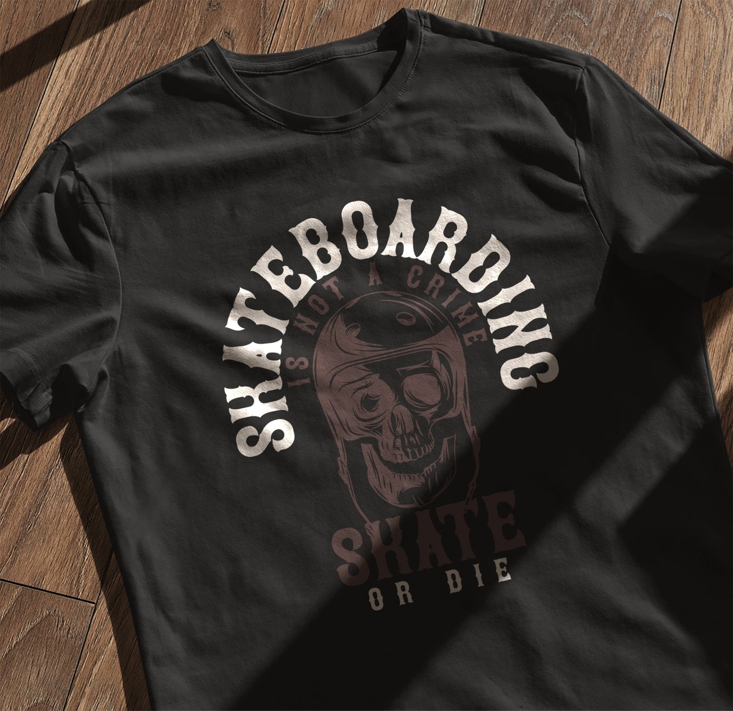 Skull & Skateboard Mashup T-shirt
