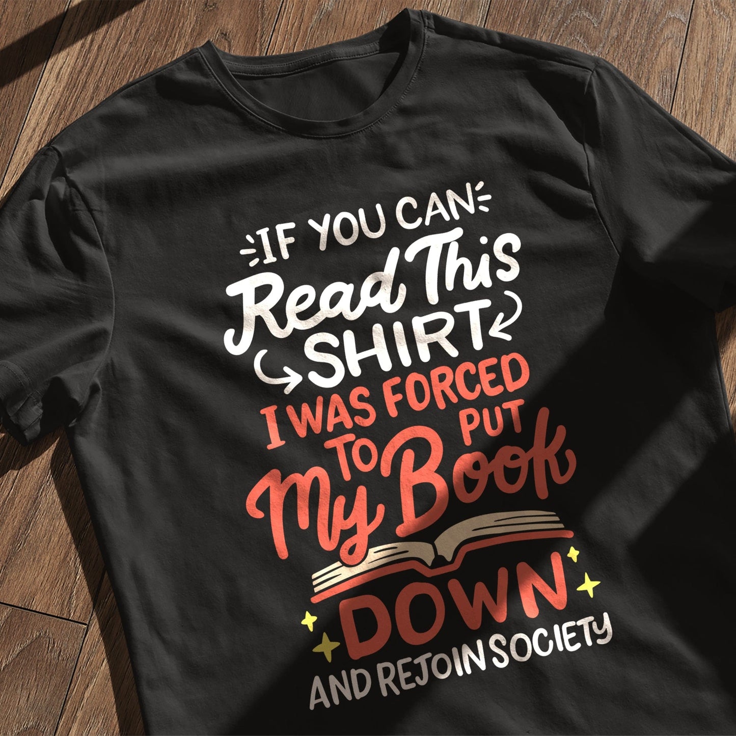 Forced to Put My Book Down Kids Tee
