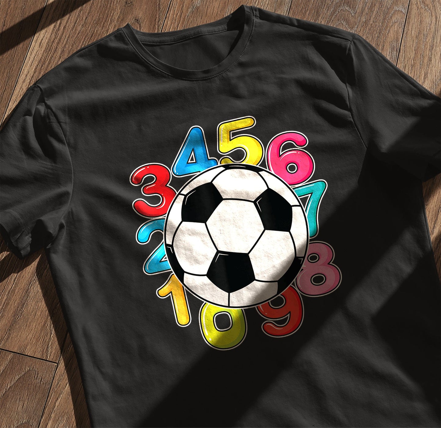 Football Numbers Math Day Kids Tee