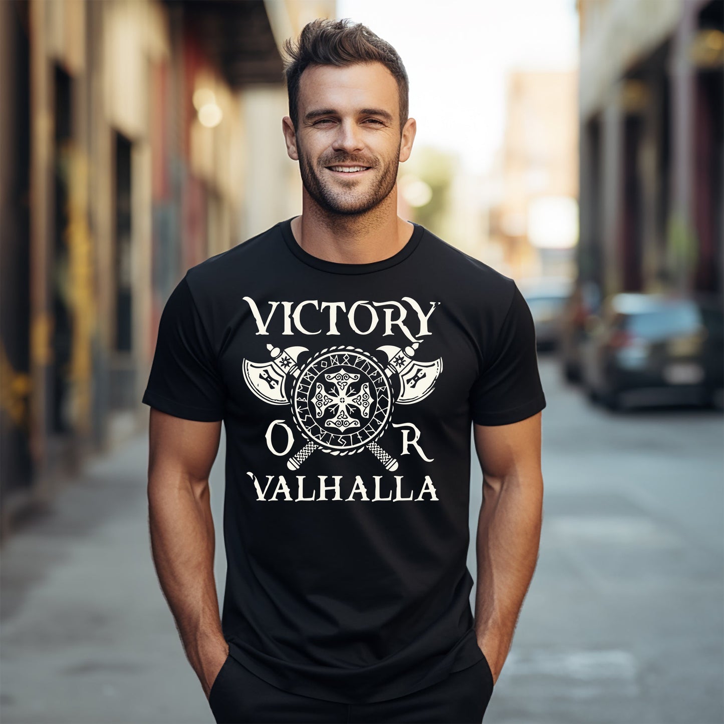 Victory or Valhalla Vikings Tee T-Shirt