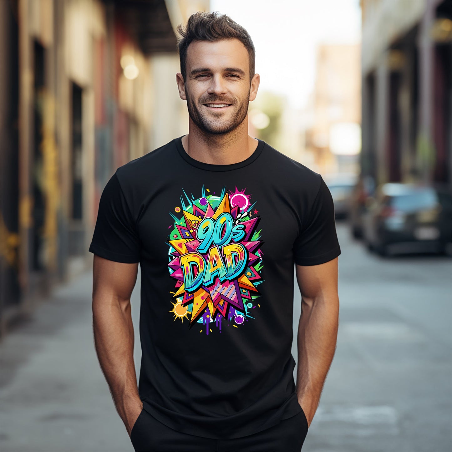 Rocking the 90's Dad Vibe Tee for
