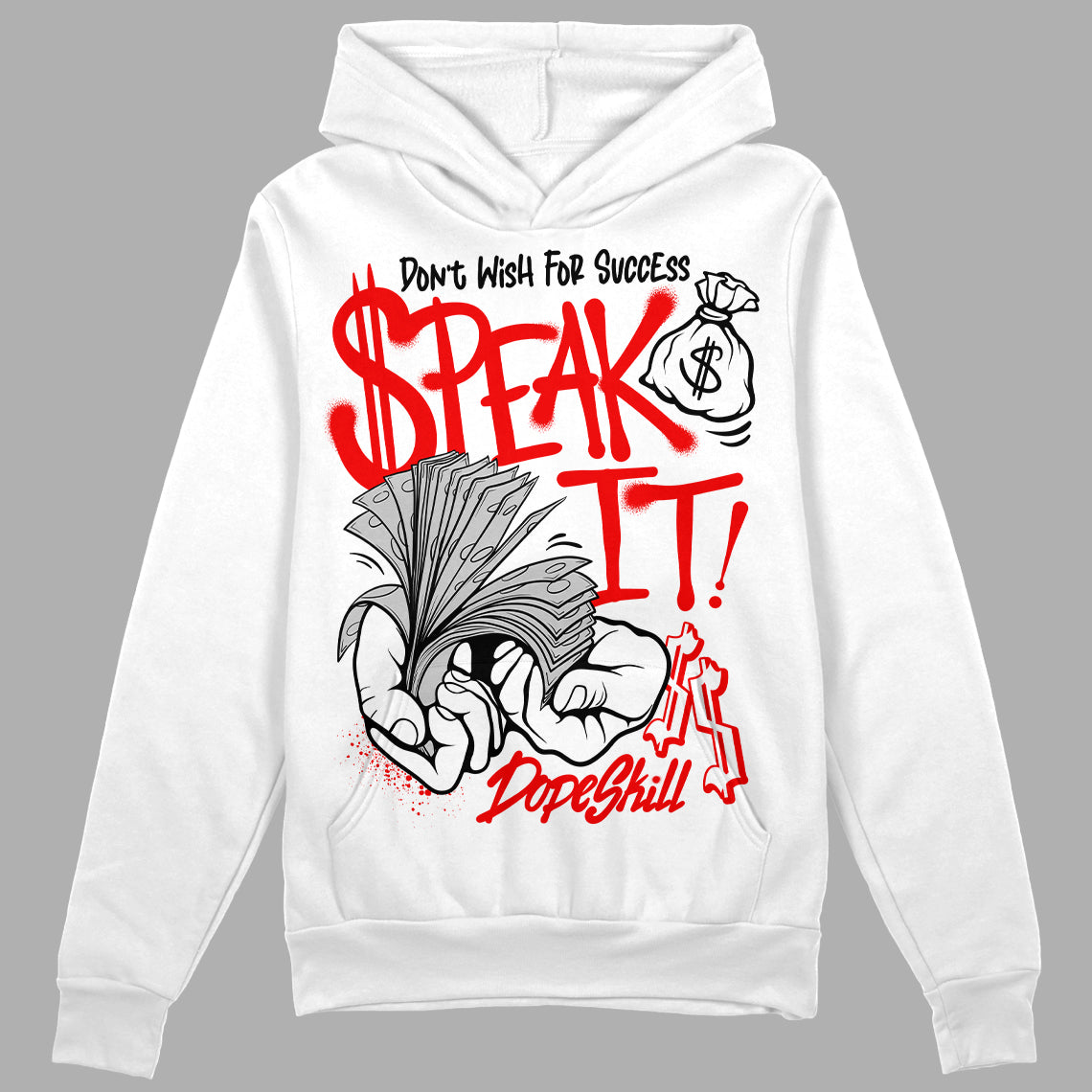 Cherry 12s DopeSkill Hoodie Sweatshirt Speak It Graphic