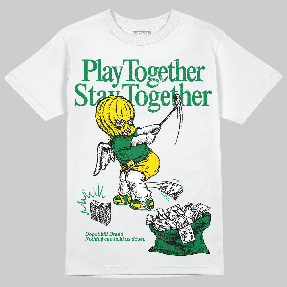 Dunk Reverse Brazil DopeSkill T-Shirt Play together, Stay together Graphic