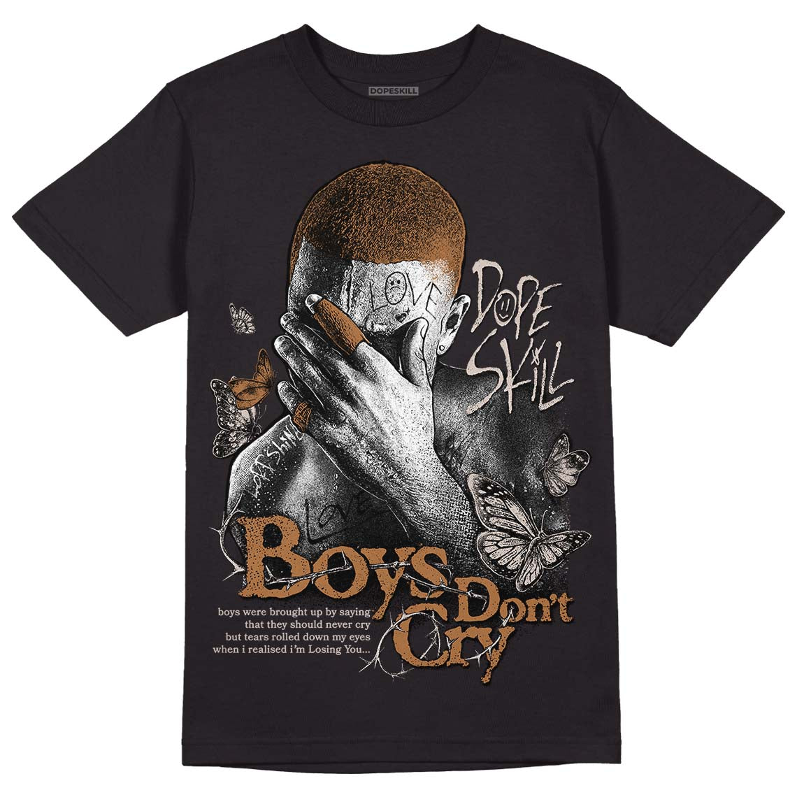 Palomino 3s DopeSkill T-Shirt Boys Don't Cry Graphic